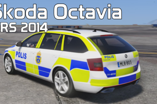Swedish Škoda Octavia VRS 2014 Police